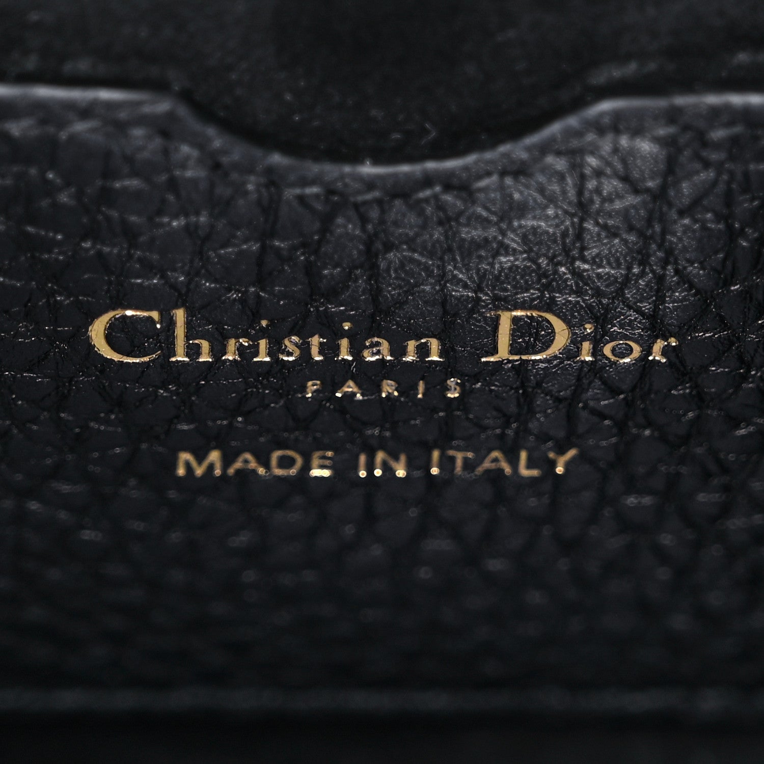 Christian Dior Grained Calfskin Medium Bobby Flap Black 6 of 11