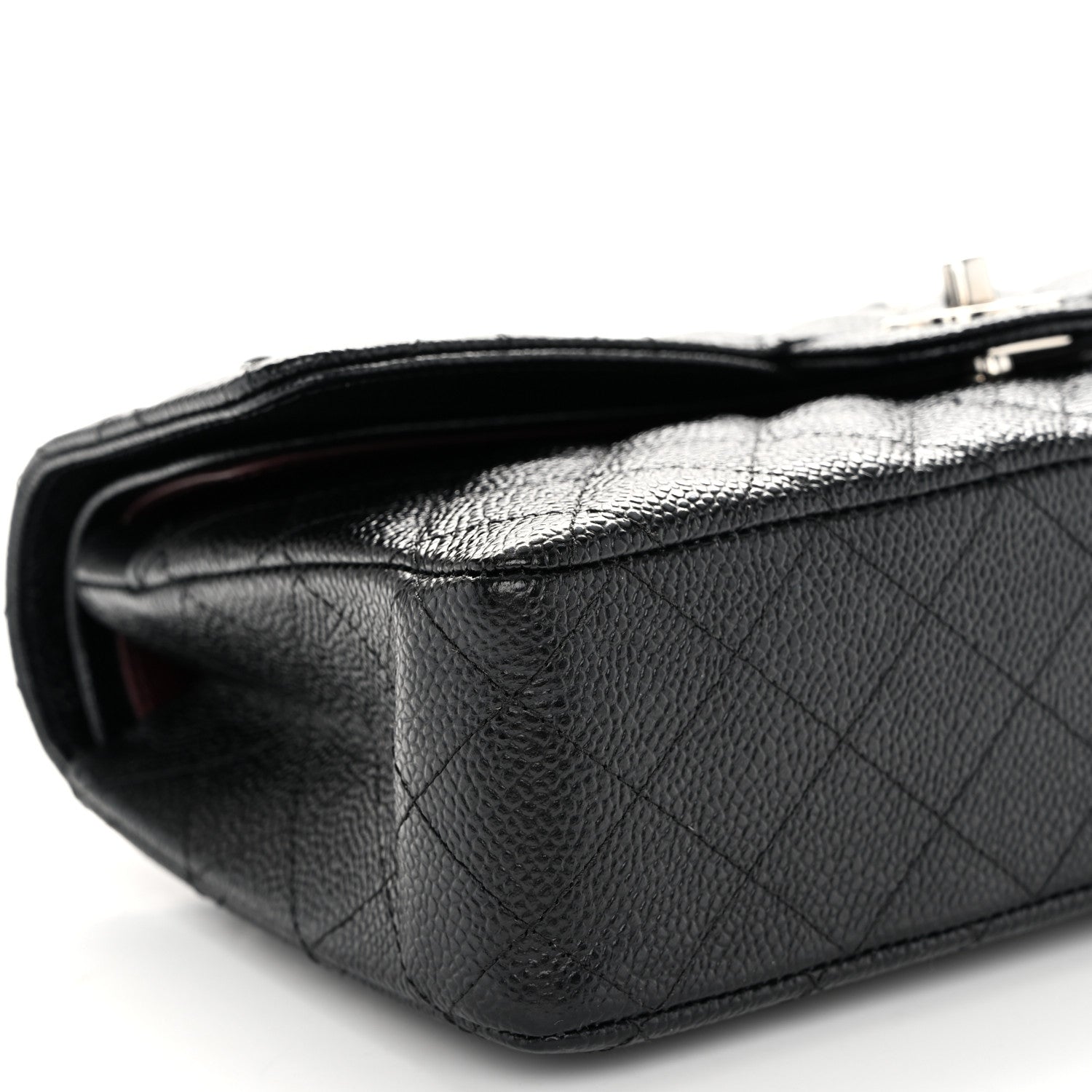 Chanel Caviar Quilted Medium Double Flap Black 9 of 10