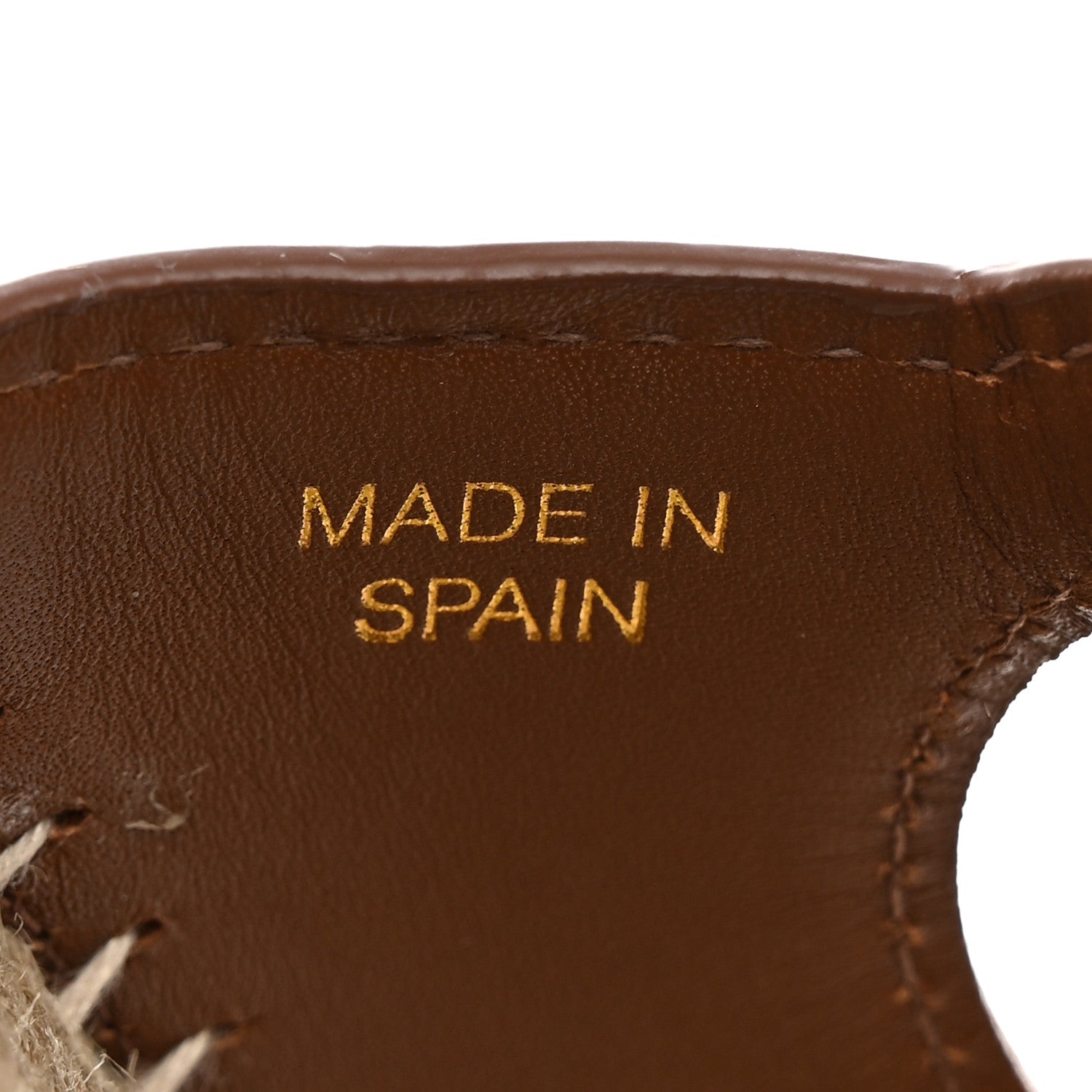 Gucci Nappa Interlocking G Espadrille Slide Sandals 37.5 Brown 10 of 11