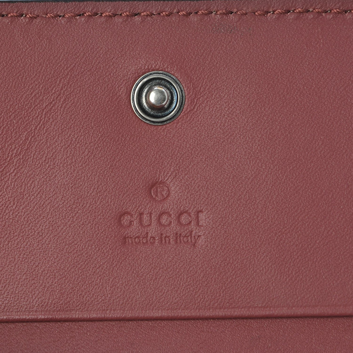 Gucci GG Supreme Monogram Blooms Card Case Beige Multicolor Dry Rose 6 of 8
