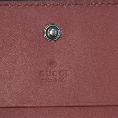 Gucci GG Supreme Monogram Blooms Card Case Beige Multicolor Dry Rose 6 of 8