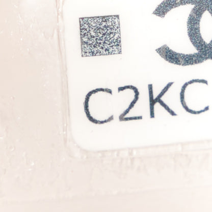 Chanel Caviar Quilted Toiletry Case With Chain Light Grey 8 of 12