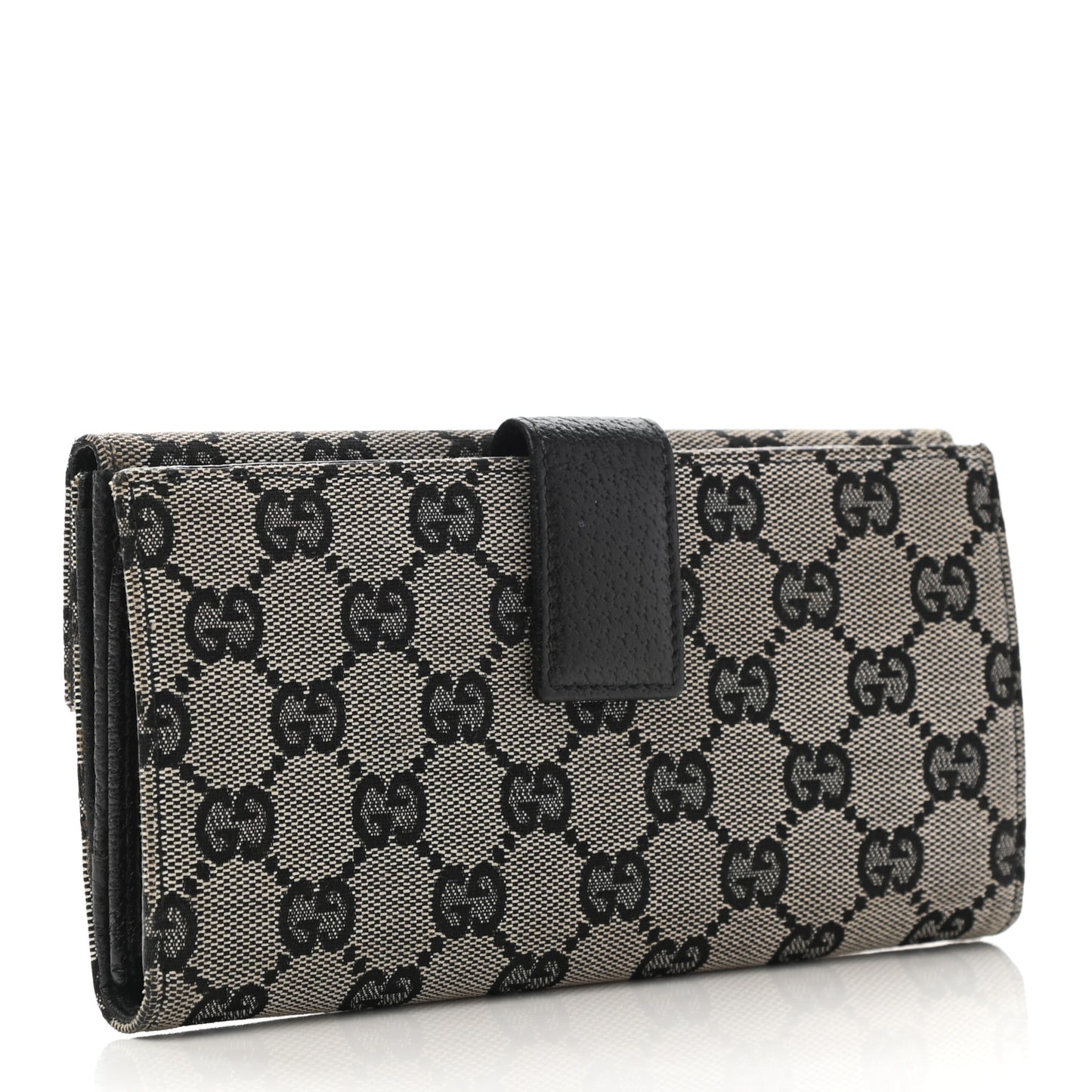 Monogram Eclipse Continental Flap Wallet Beige Blue
