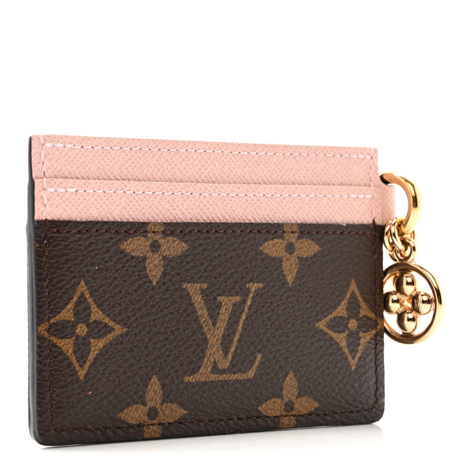 Louis Vuitton Monogram LV Charms Card Holder Rose Ballerine 3 of 9