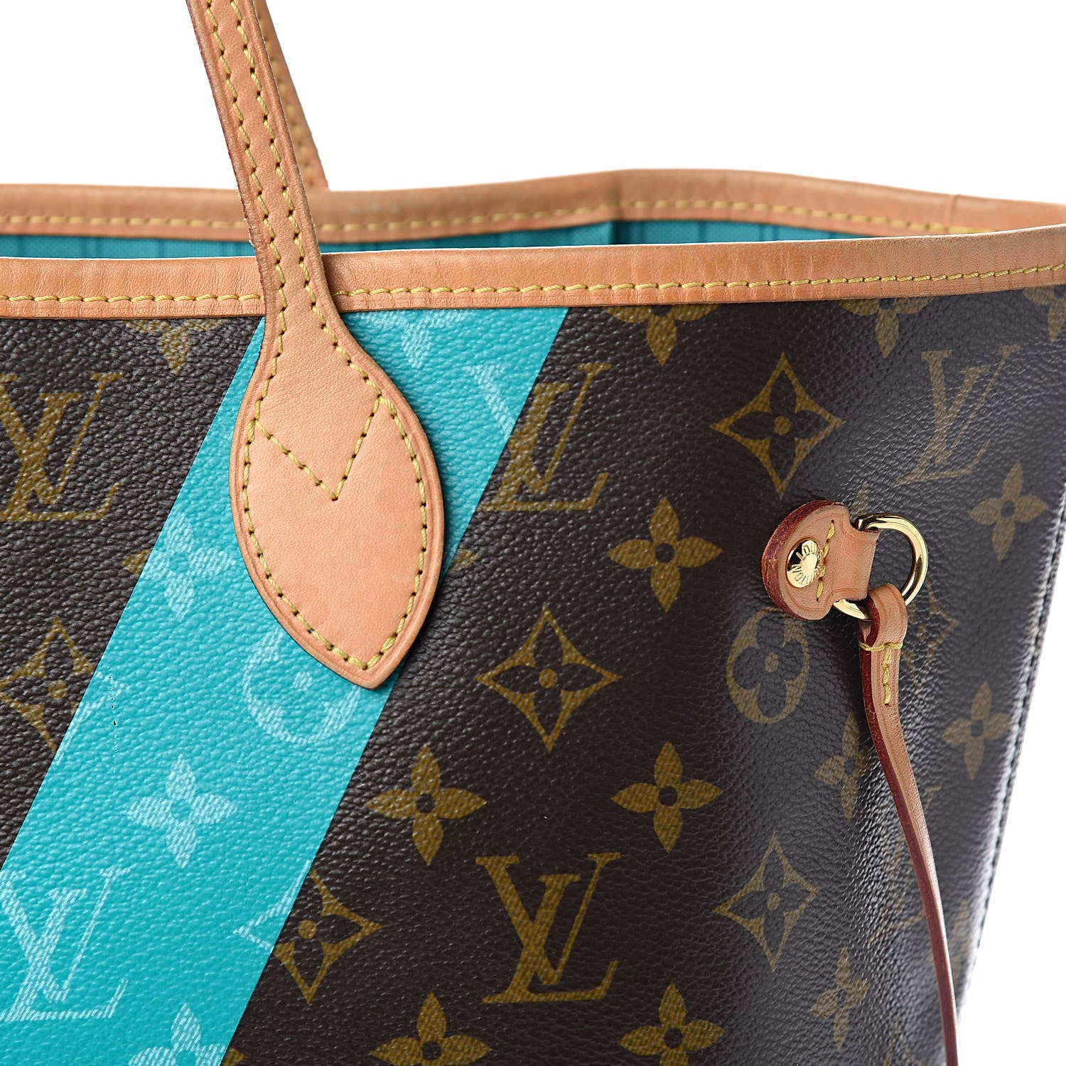 Louis Vuitton Monogram V Neverfull MM Turquoise 11 of 11