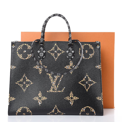 Louis Vuitton Monogram Giant Jungle Onthego GM Black 10 of 10