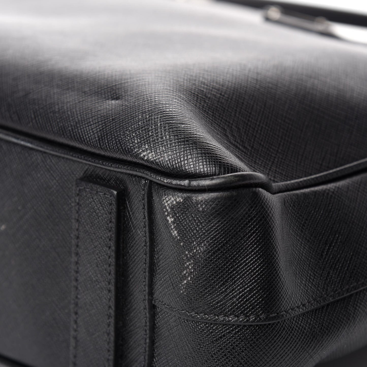 Saffiano Travel Briefcase Black