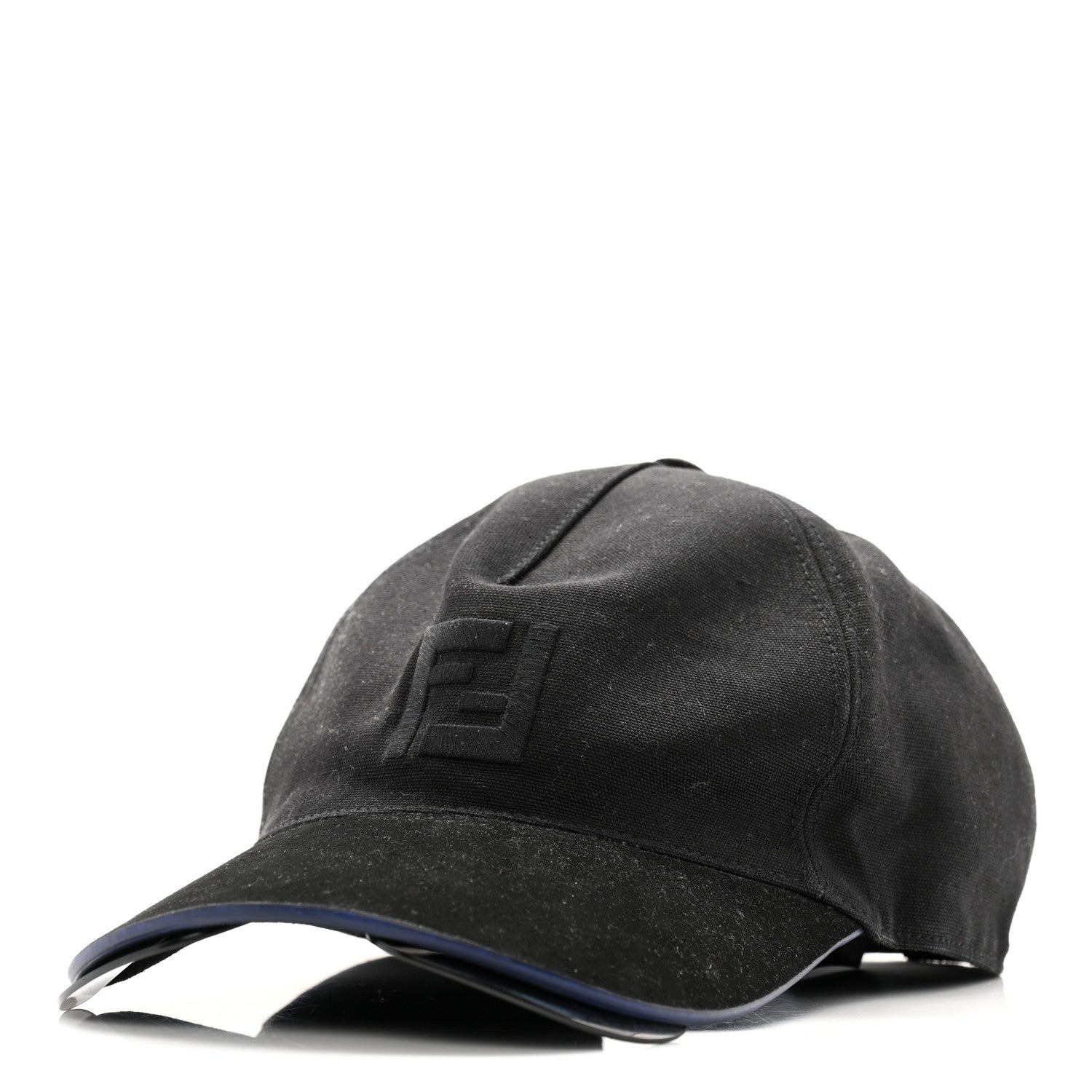 Fendi Cotton Suede Eyecap Shield Sunglasses With Baseball Cap Black 1 of 10