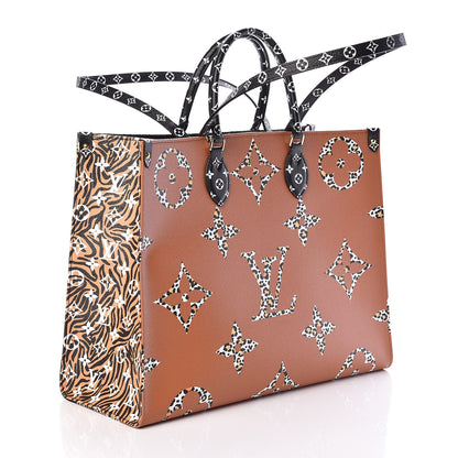 Louis Vuitton Monogram Giant Jungle Onthego GM Black 3 of 9