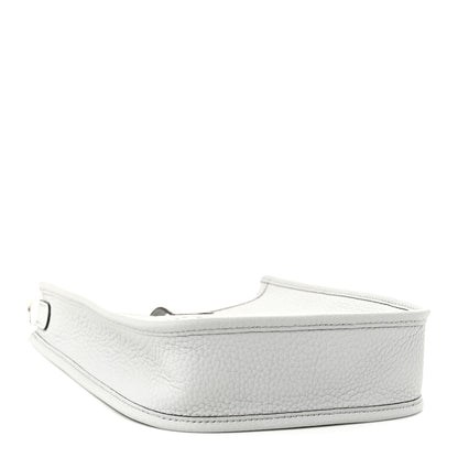 Hermes Taurillon Clemence Amazone Evelyne TPM Bleu Pale Gris Etain 4 of 11