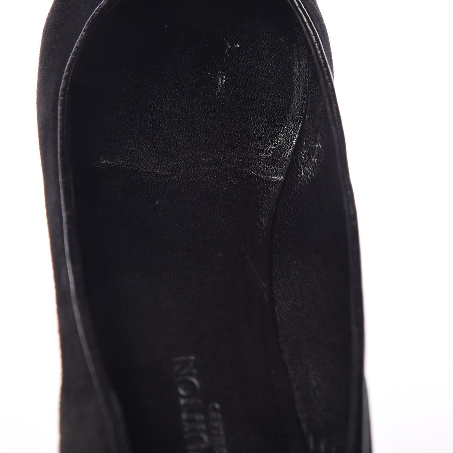 Louis Vuitton Suede Monogram Uniformes Ballet Flats 37.5 Black 9 of 12