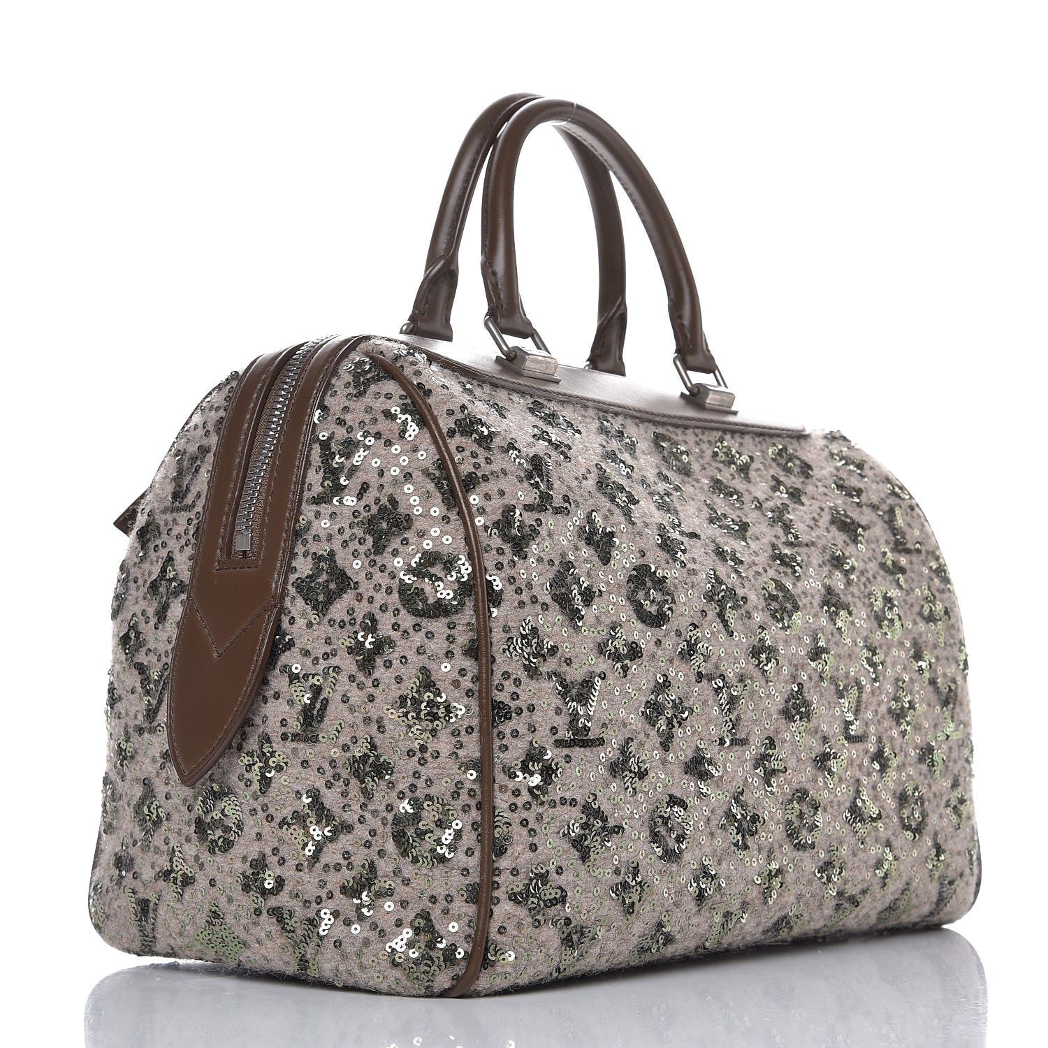 Louis Vuitton Sequin Monogram Sunshine Express Speedy Kaki 3 of 10