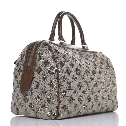 Louis Vuitton Sequin Monogram Sunshine Express Speedy Kaki 3 of 10
