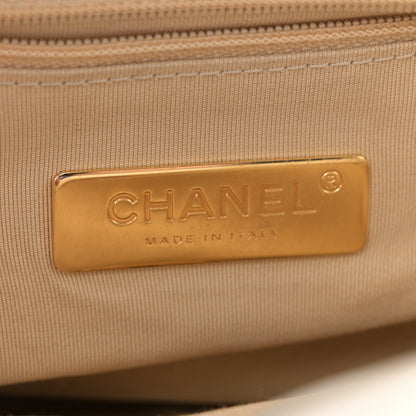 Chanel Shiny Crumpled Calfskin Quilted Large Chanel 19 Flap White 6 of 16