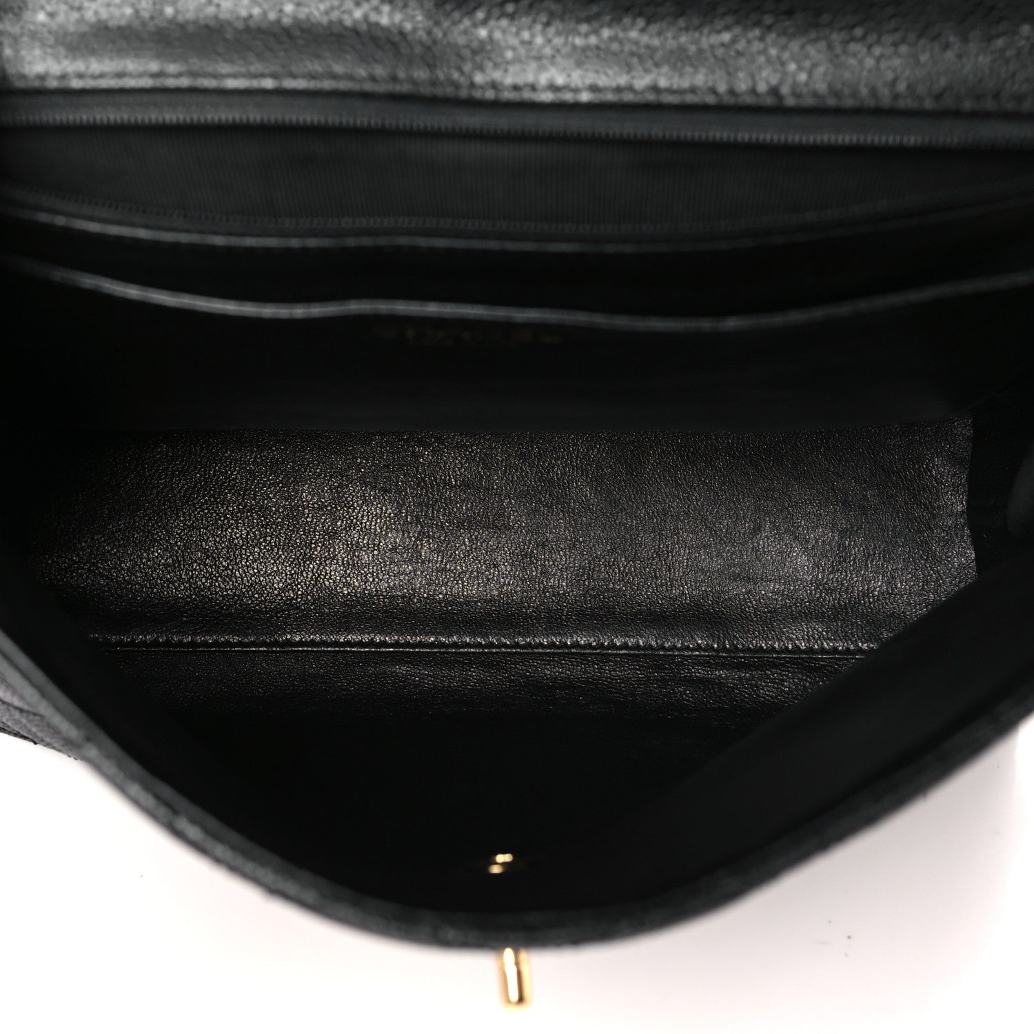 Chanel Caviar Quilted Jumbo Kelly Flap Black 5 of 11
