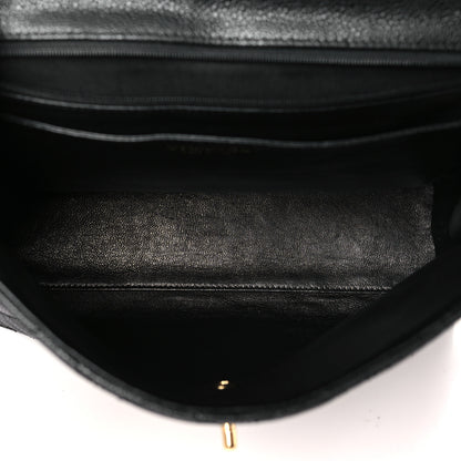 Chanel Caviar Quilted Jumbo Kelly Flap Black 5 of 11