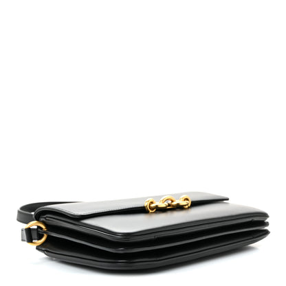 Saint Laurent Smooth Calfskin Le Maillon Satchel Black 4 of 9