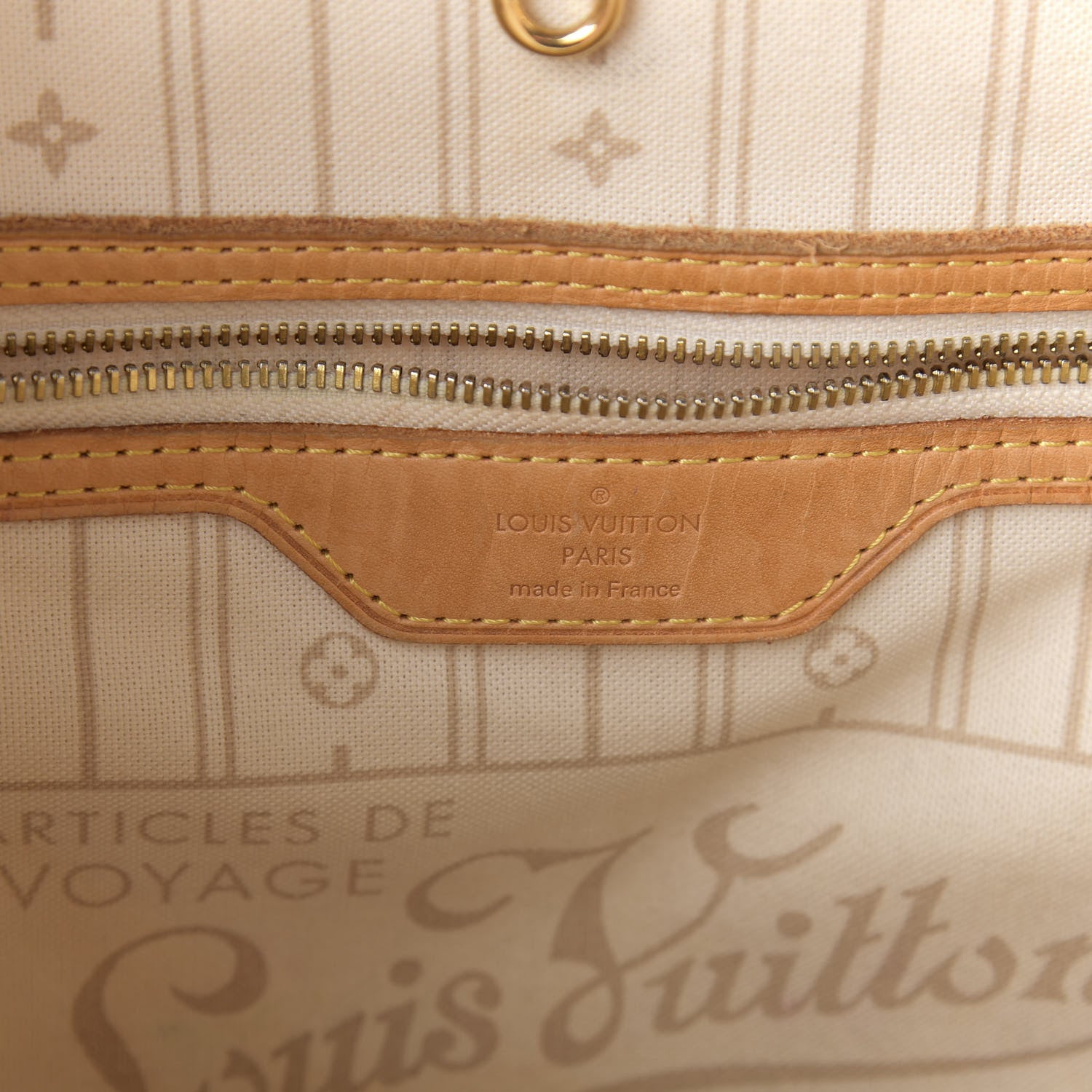 Louis Vuitton Damier Azur Neverfull MM 6 of 10