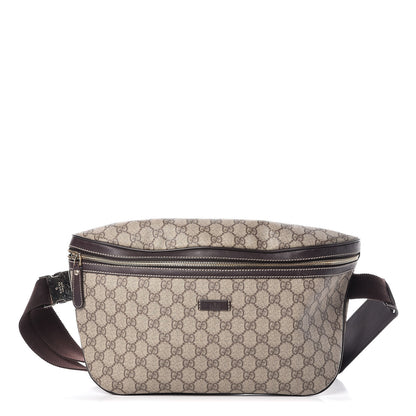 Gucci GG Supreme Monogram Belt Bag Dark Brown 1 of 10