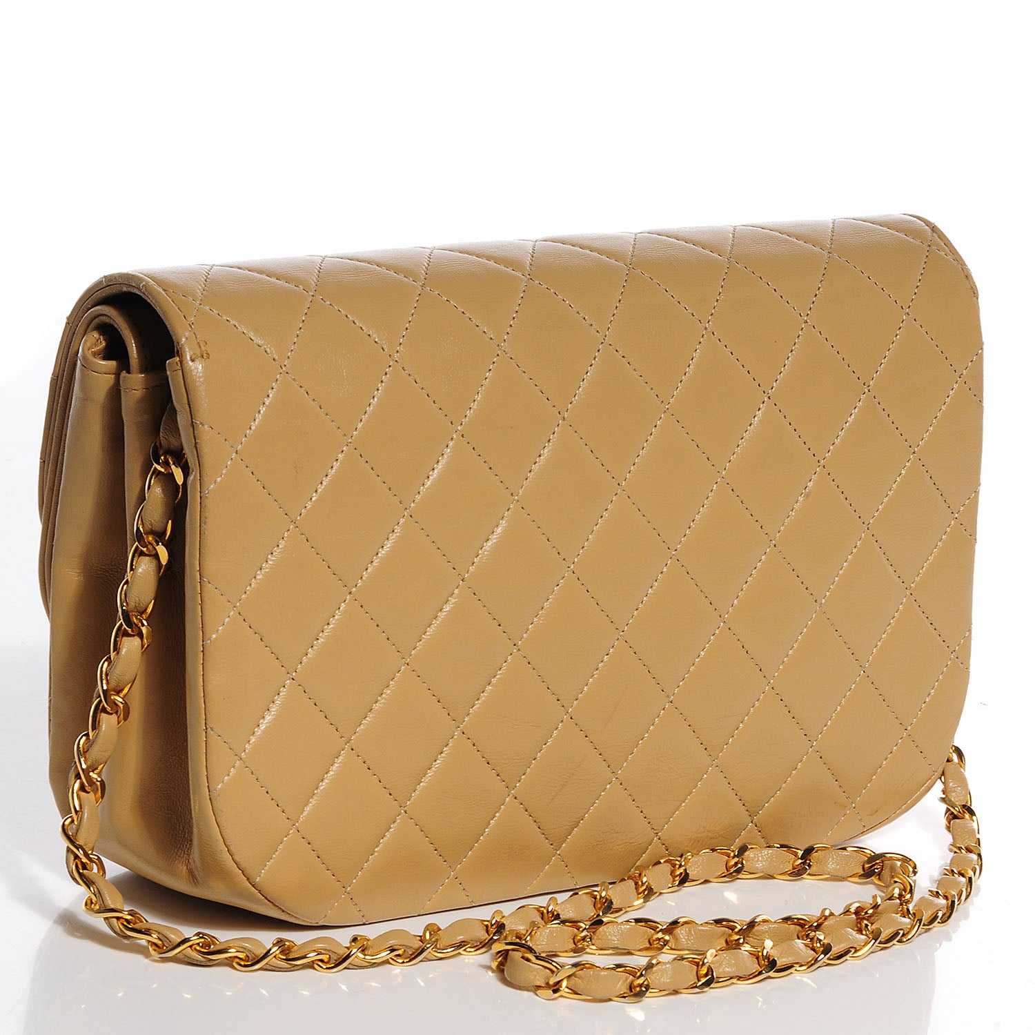 Chanel Lambskin Medium Double Flap Beige 3 of 10