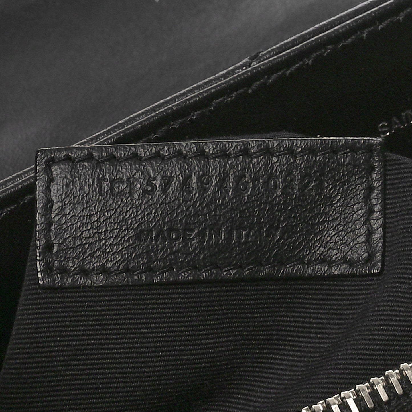 Calfskin Y Quilted Monogram Medium Loulou Chain Satchel Black