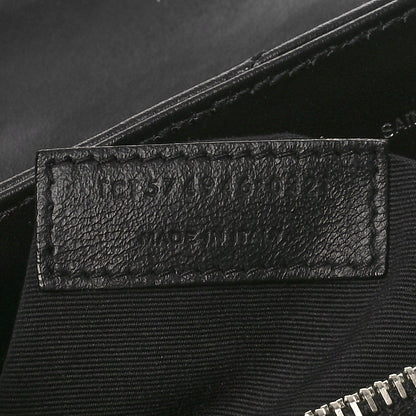 Saint Laurent Calfskin Y Quilted Monogram Medium Loulou Chain Satchel Black 7 of 10