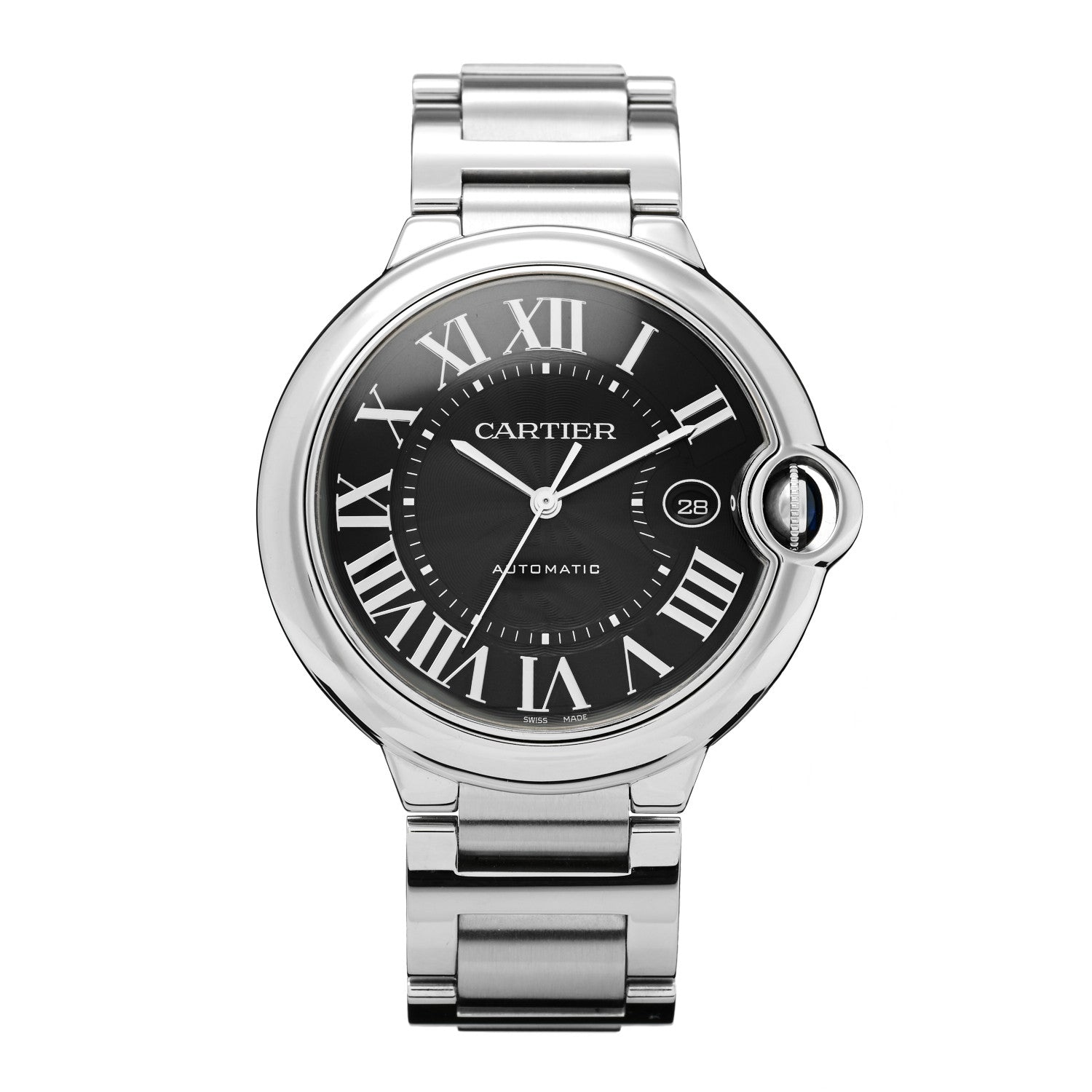 Cartier Stainless Steel 42mm Ballon Bleu De Cartier Automatic Watch Black 1 of 4