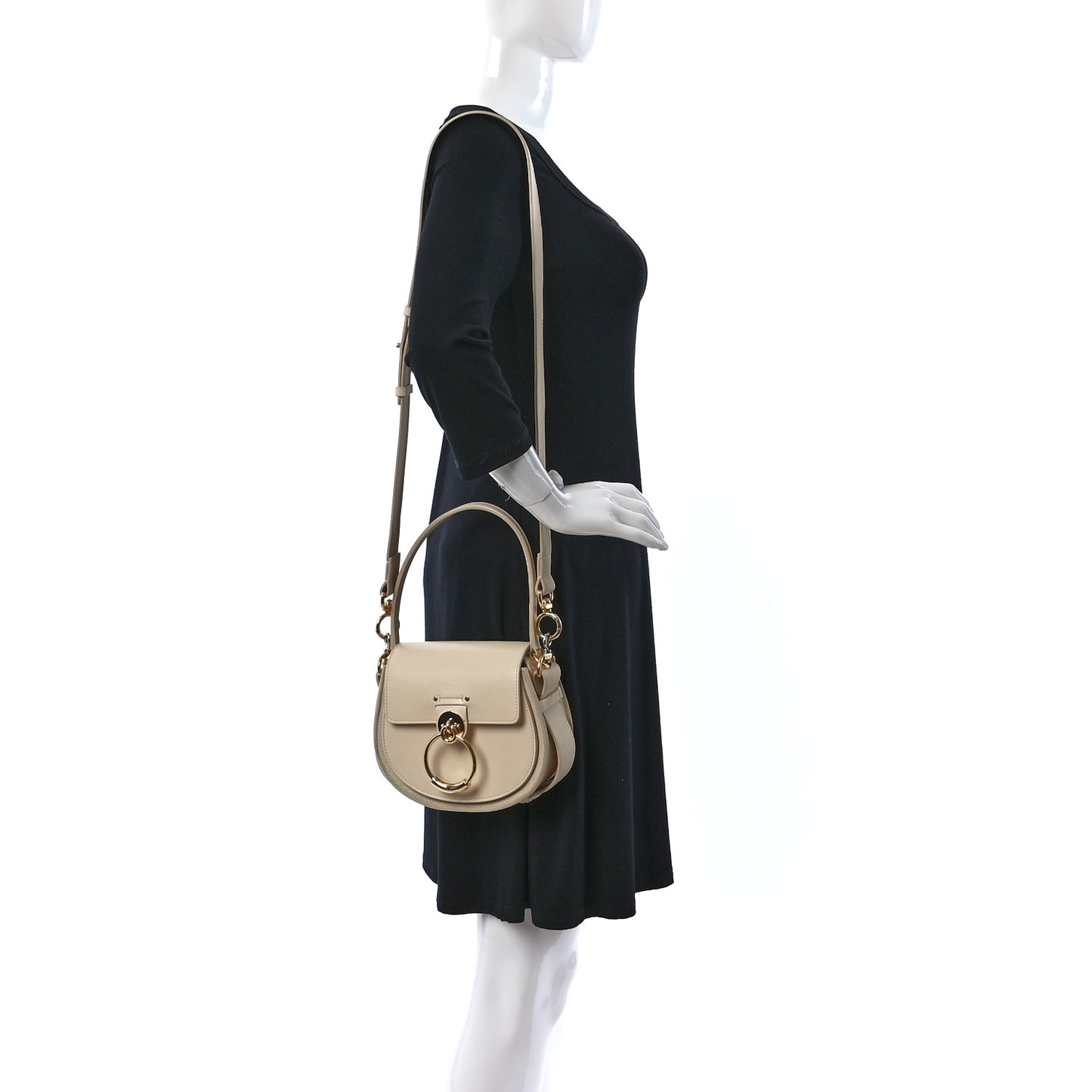 Calfskin Small Tess Bag Blondie Beige