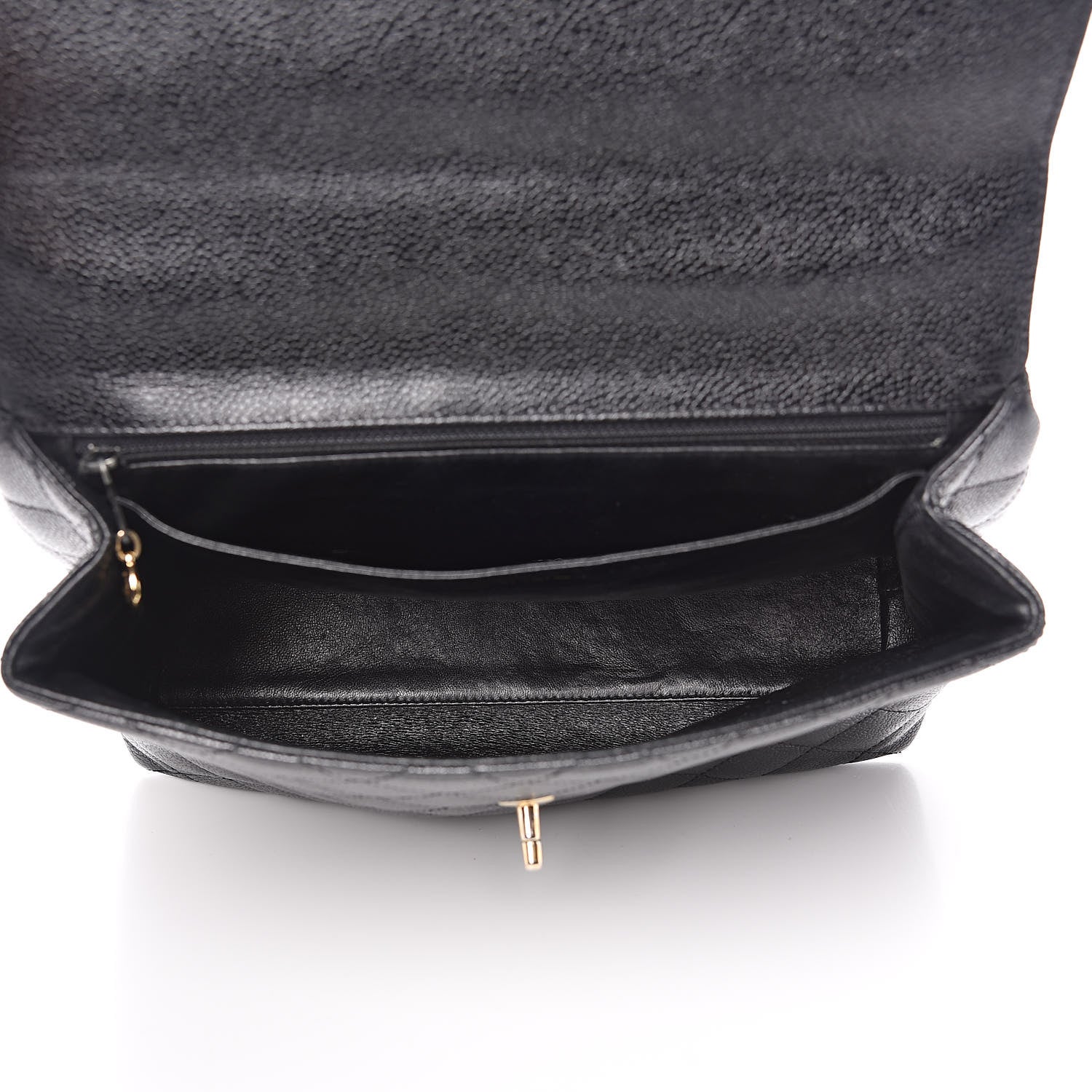 Chanel Caviar Quilted Jumbo Kelly Flap Black 5 of 13