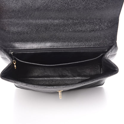 Chanel Caviar Quilted Jumbo Kelly Flap Black 5 of 13