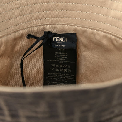 Fendi Technical Fabric FF Reversible Bucket Hat S Tobacco Beige 8 of 9