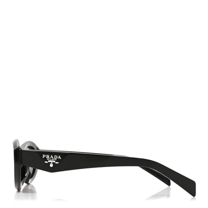 Prada Acetate Oval Sunglasses SPR 26Z-F Black 3 of 7