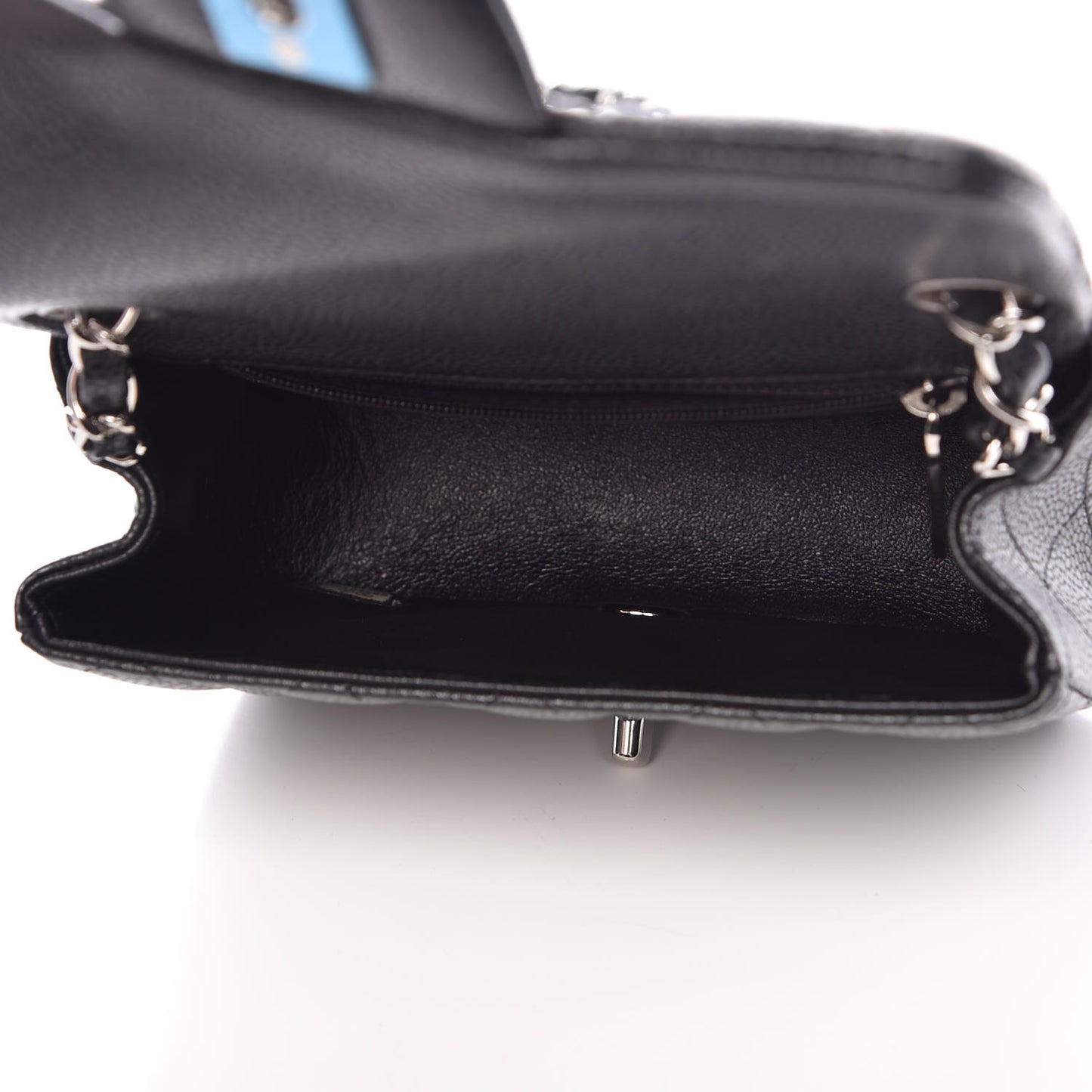 Caviar Quilted Mini Square Flap Black
