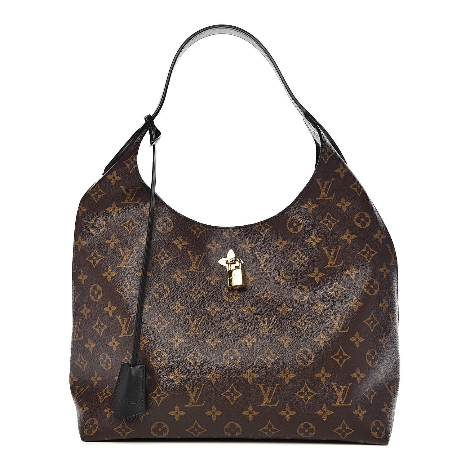 Louis Vuitton Monogram Flower Hobo Black 1 of 9