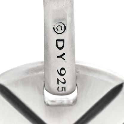 David Yurman Sterling Silver Pietersite 42mm Dog Tag Pendant 3 of 4