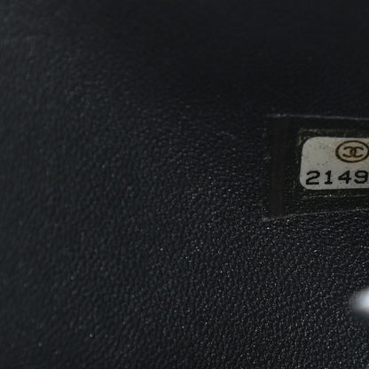 Chanel Metallic Galuchat Stingray Lambskin Mini Clutch With Removable Chain Dark Grey 9 of 11