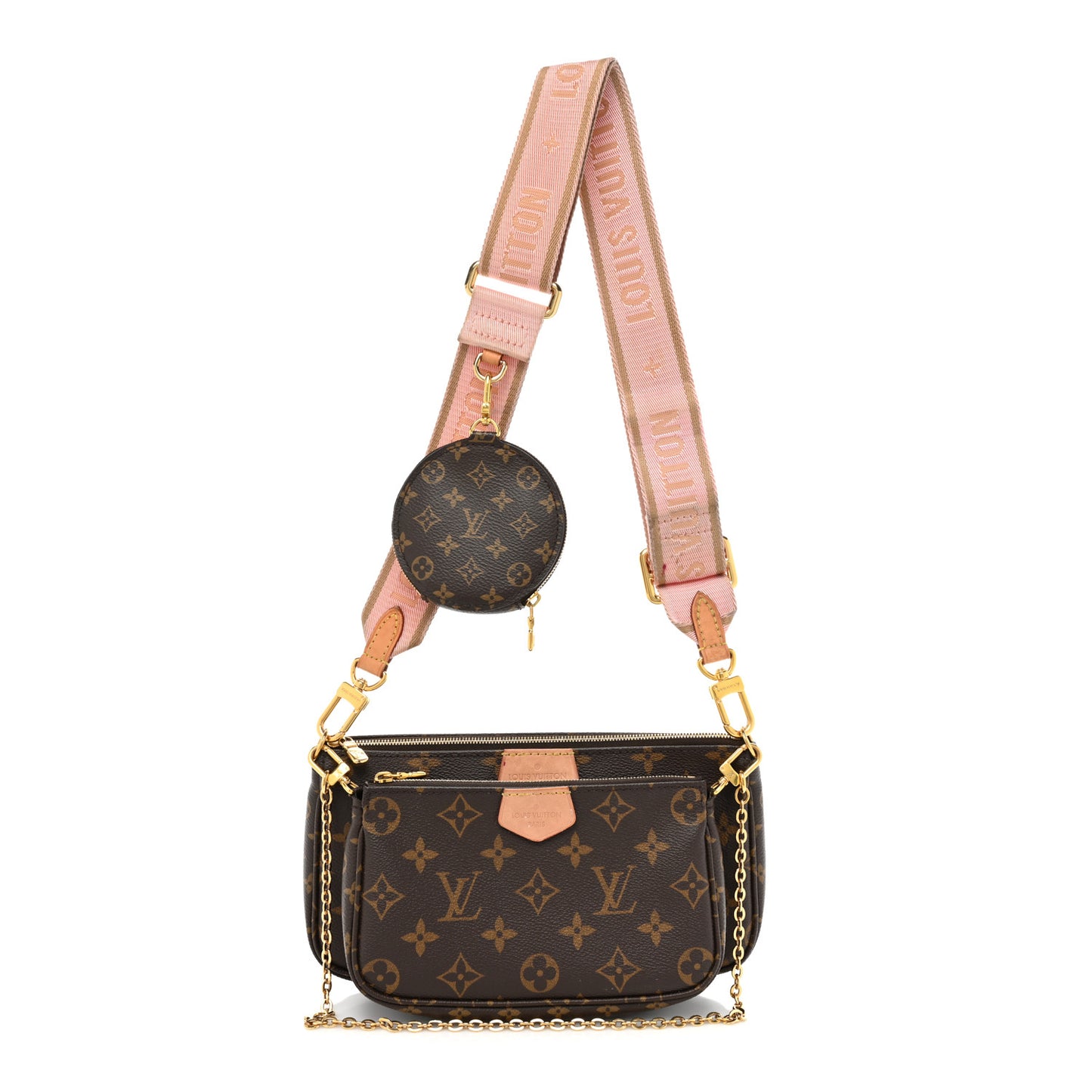 Monogram Multi Pochette Accessories Rose Clair
