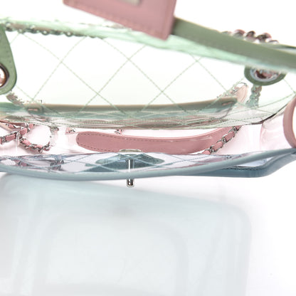 Chanel Lambskin PVC Quilted Mini Coco Splash Flap Blue Green 5 of 9