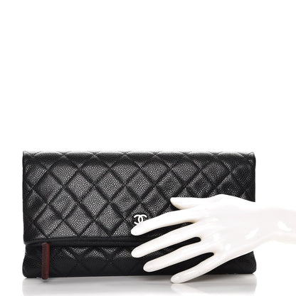 Chanel Caviar Quilted CC Beauty Clutch Black 2 of 7