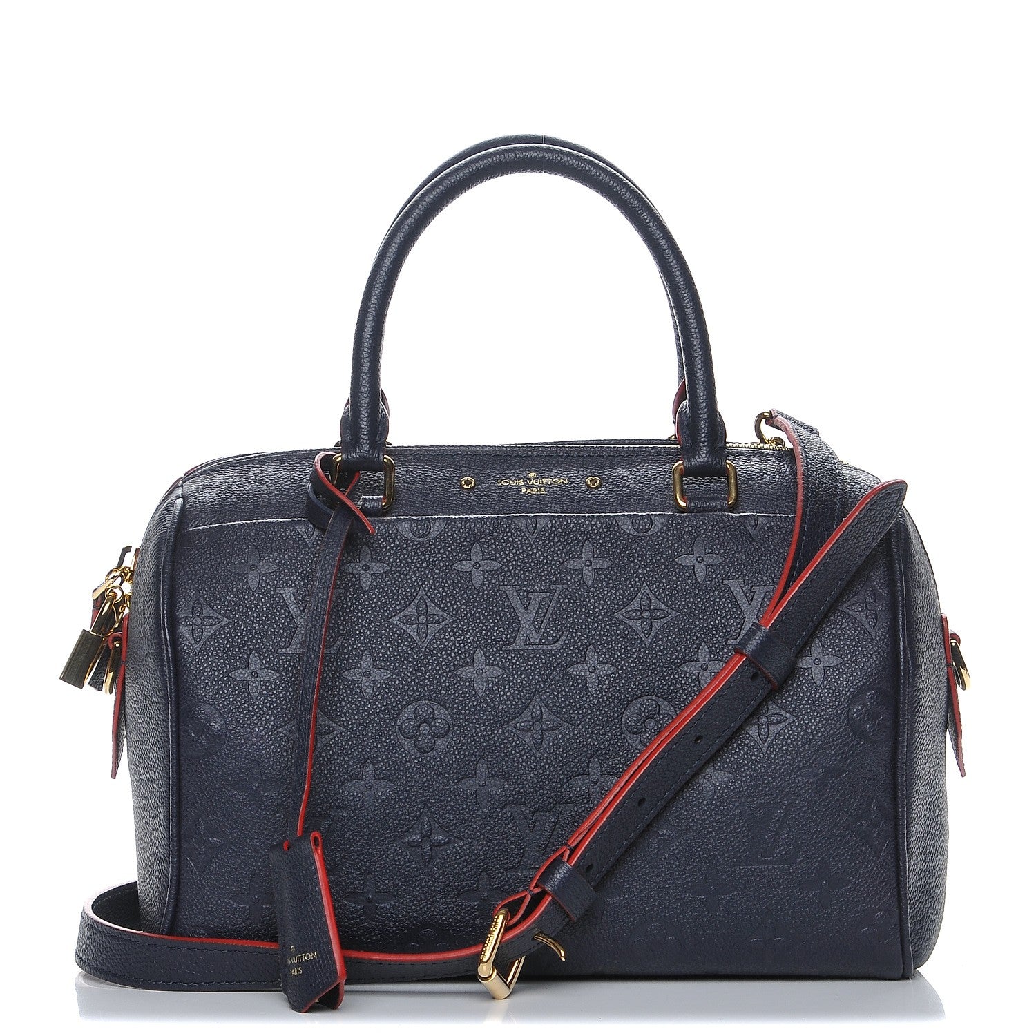 Louis Vuitton Empreinte Speedy Bandouliere 25 NM Marine Rouge 1 of 8