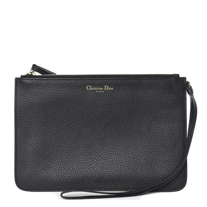 Christian Dior Bullcalf Diorissimo Pouch Black 1 of 11