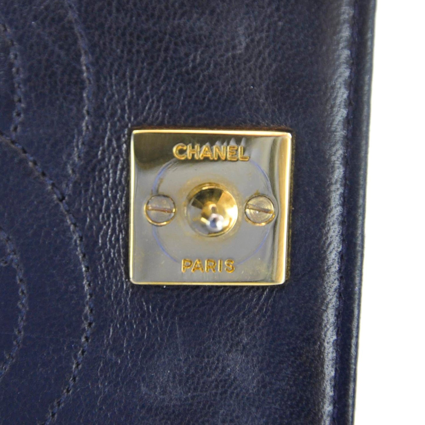 Lambskin Small Flap Navy