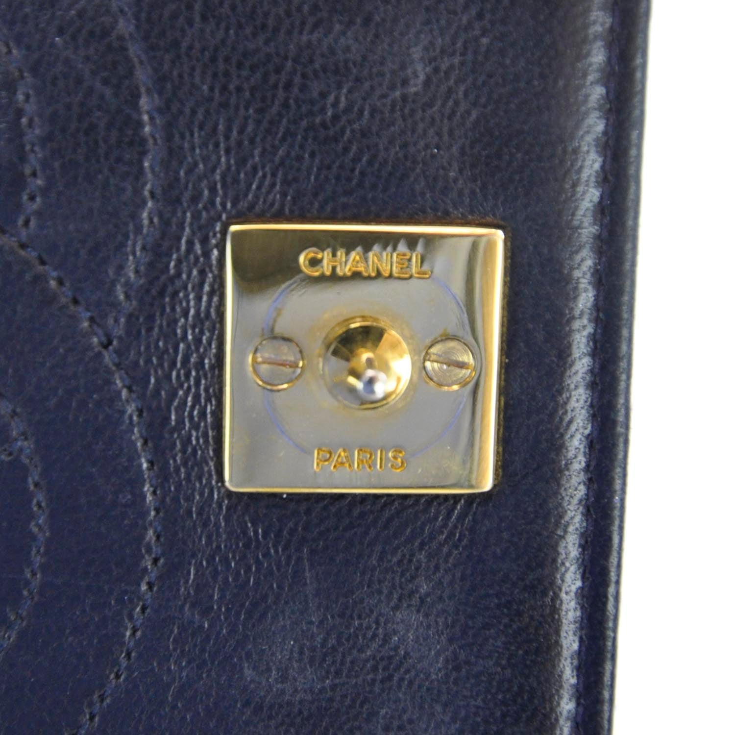 Chanel Lambskin Small Flap Navy 7 of 7