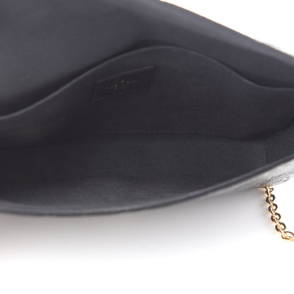 Louis Vuitton Empreinte Pochette Felicie Chain Wallet Black 6 of 10