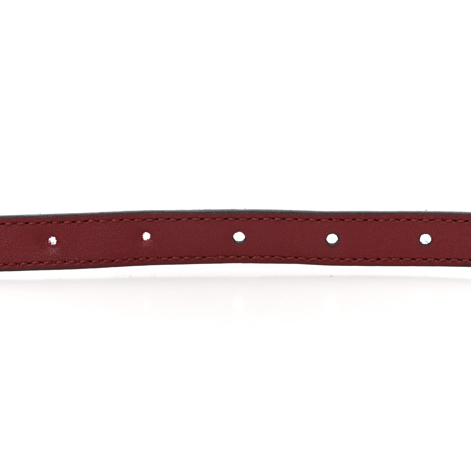 Gucci Suede Icaro Plaque Interlocking G 15mm Belt 80 32 Red 4 of 5