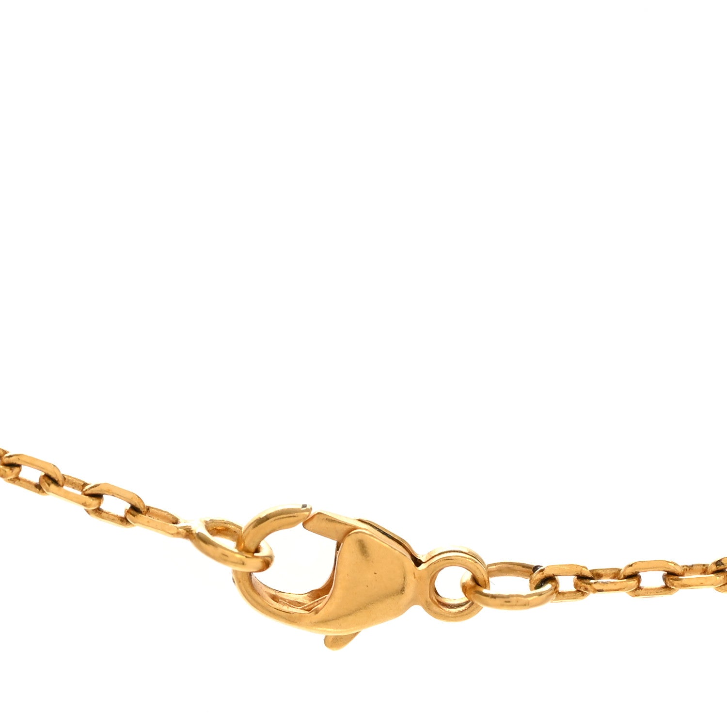 Hermes Lacquered Gold Pop H Pendant Necklace White White 7 of 8