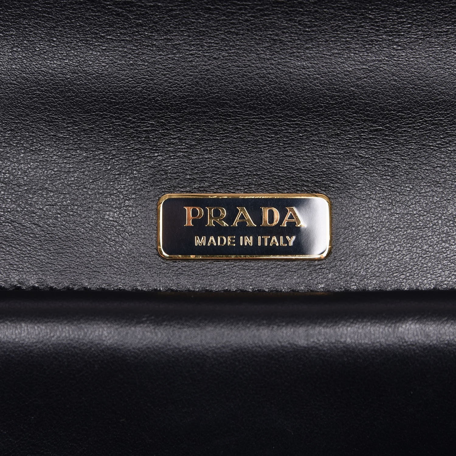Prada City Calf Saffiano Animalier Cahier Bag Black 6 of 7