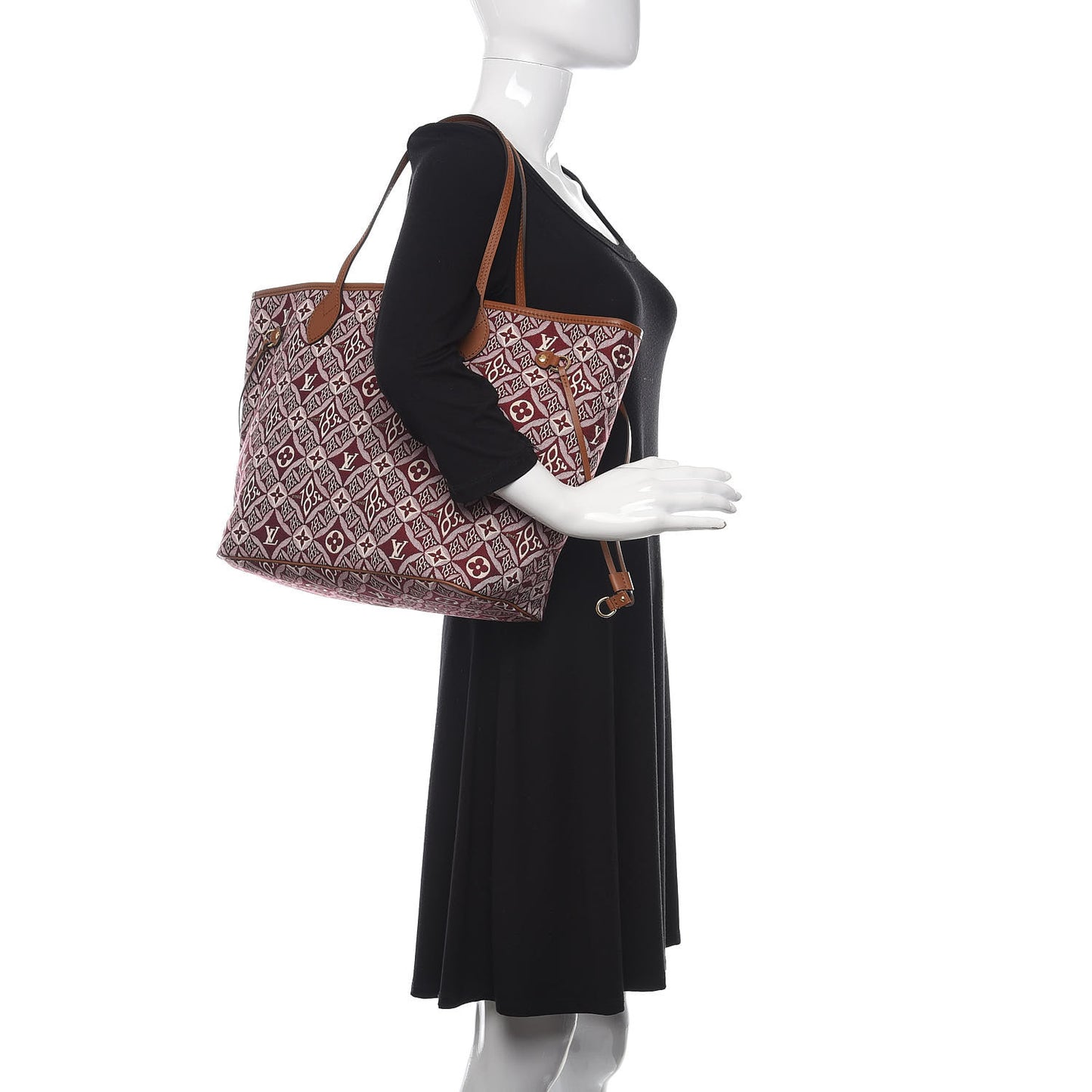 Jacquard Since 1854 Neverfull MM Bordeaux