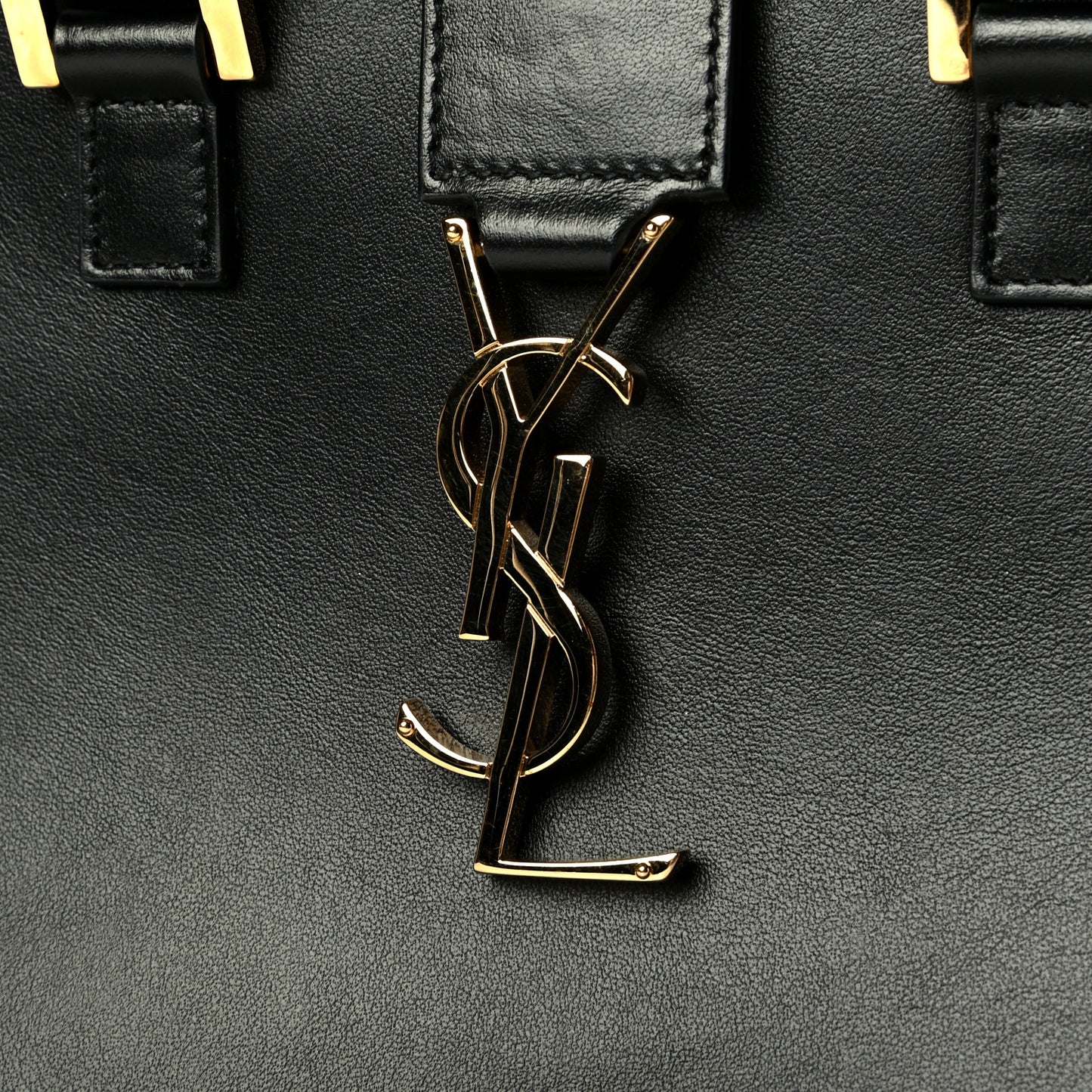 Calfskin Monogram Baby Cabas Black