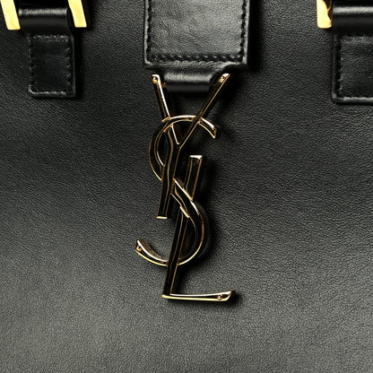 Saint Laurent Calfskin Monogram Baby Cabas Black 7 of 7